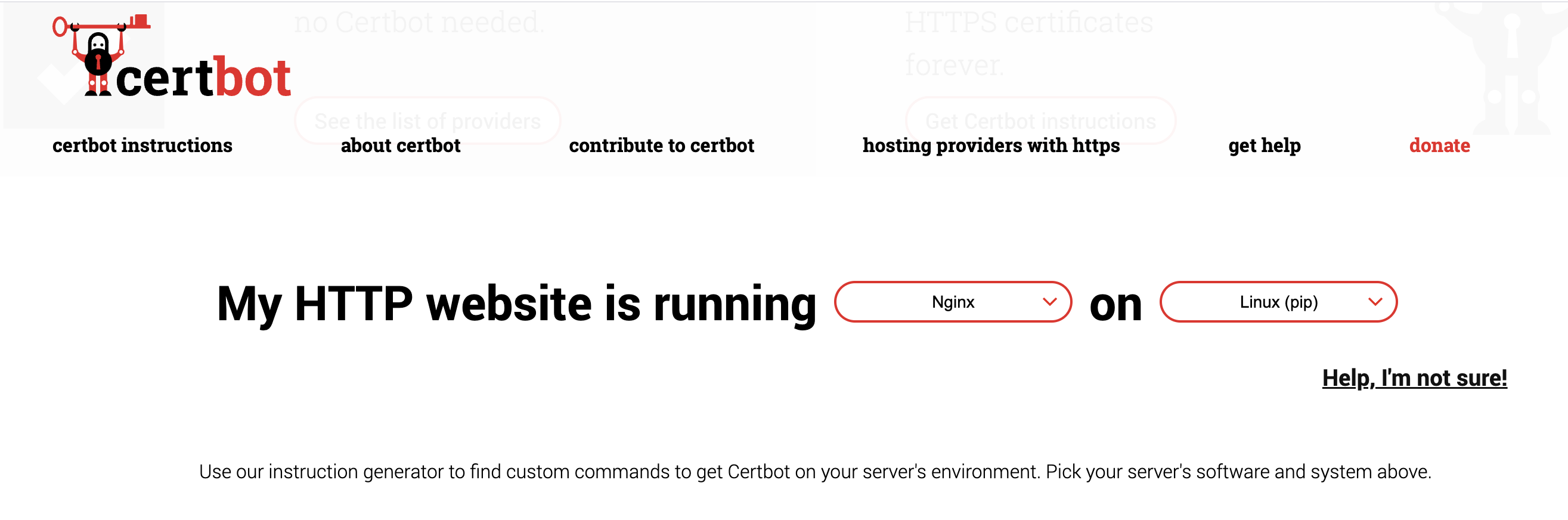 Cert bot website